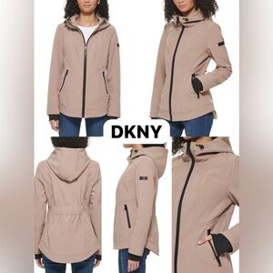 New DKNY Women's Beige Tan Utility Spring Jacket size XL Womens